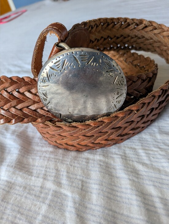 Vintage Accessories - Braided Leather Belt
